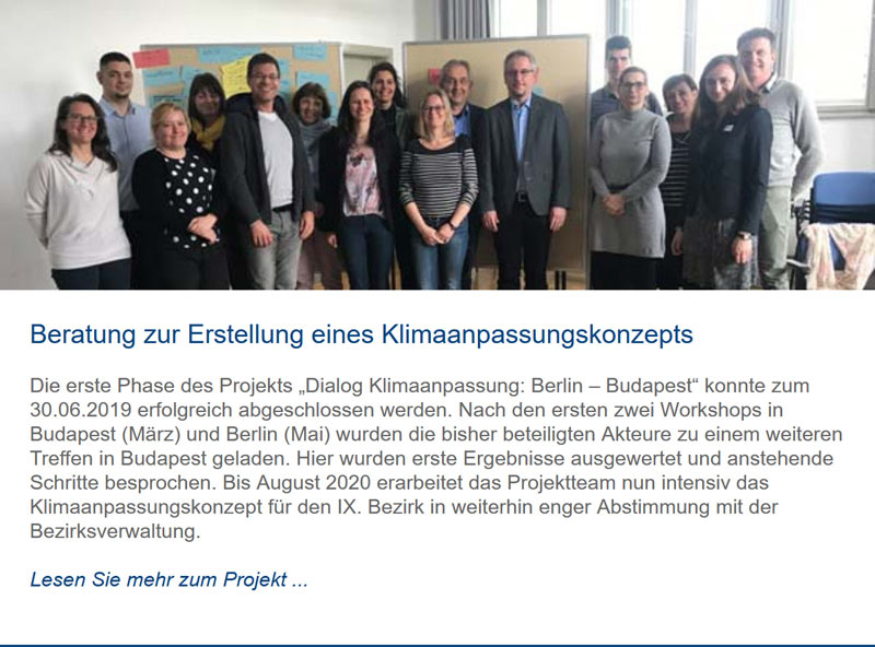 Dialog Klimaanpassung: Berlin – Budapest