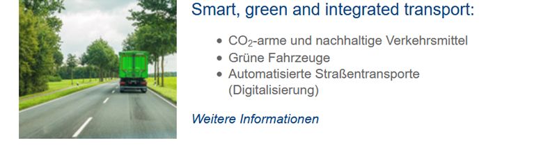 Smart, green and integrated transport